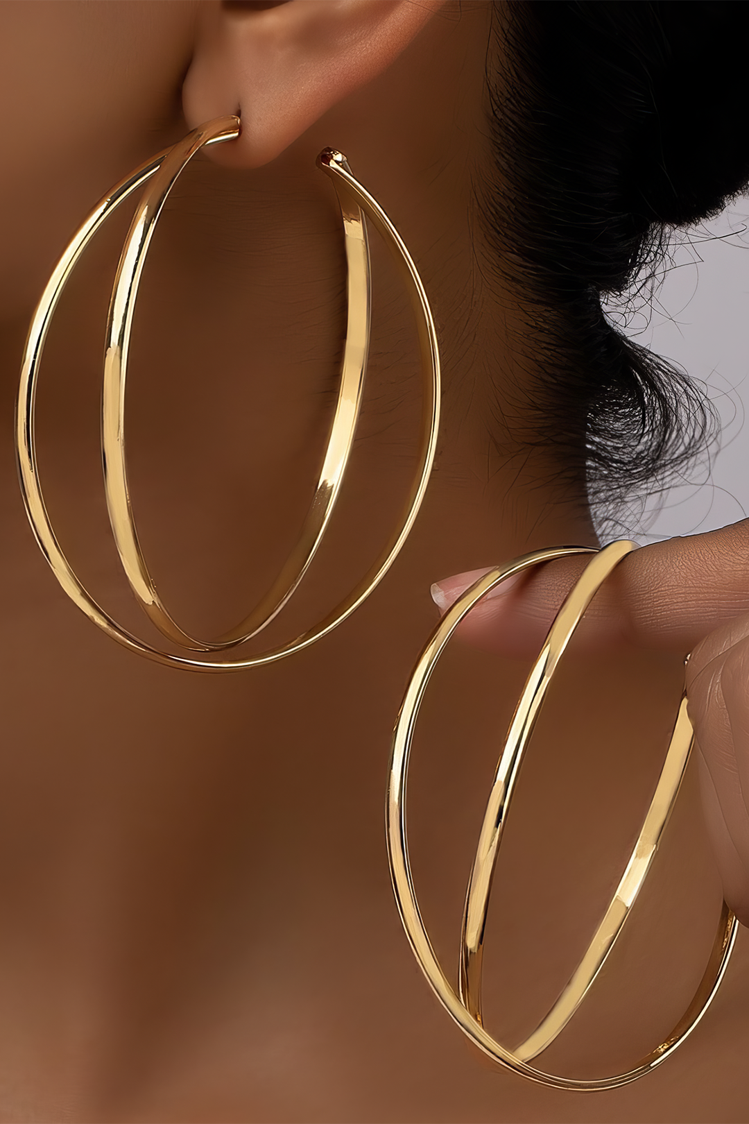 Metal Round Earrings