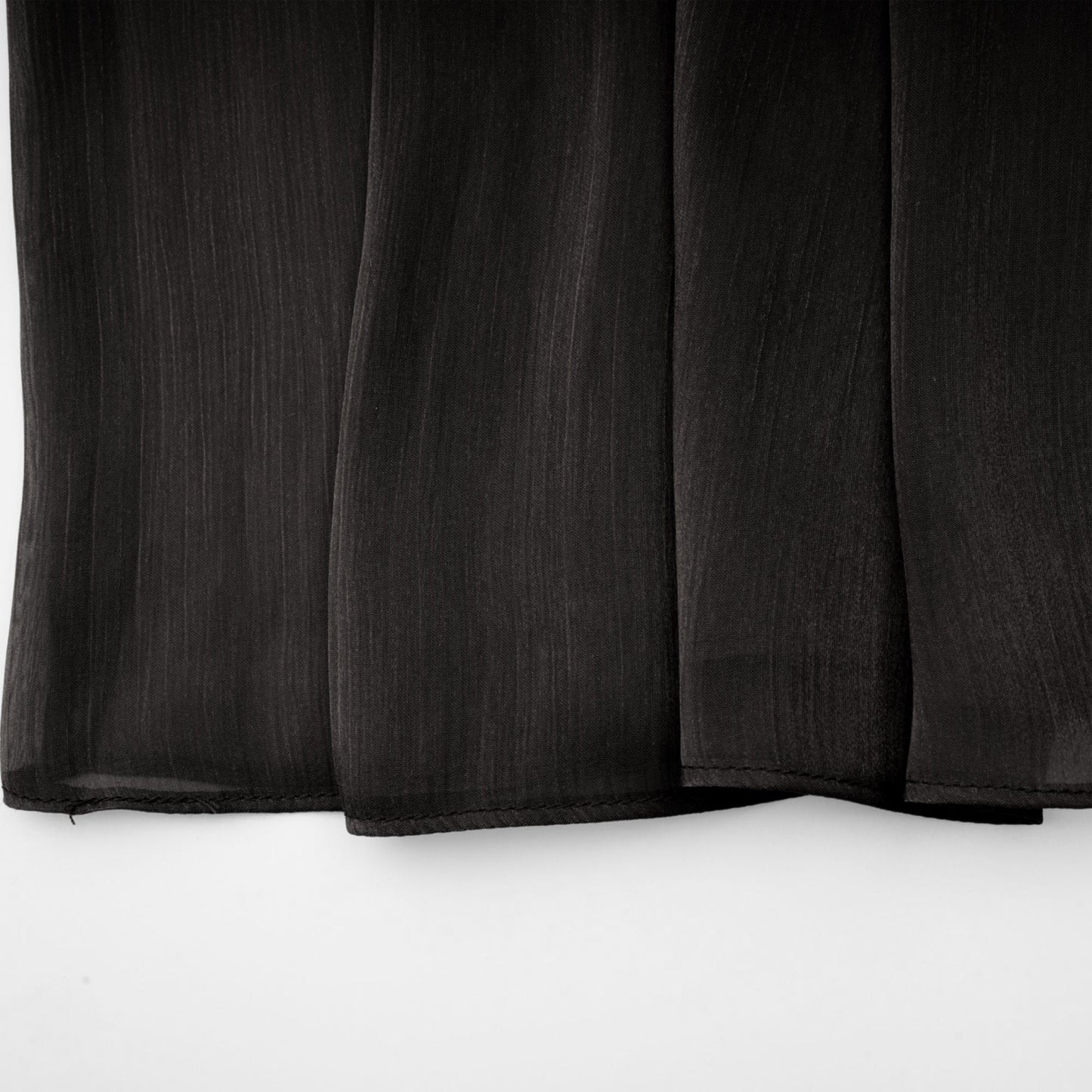 Mila pleated satin maxi dress in Black