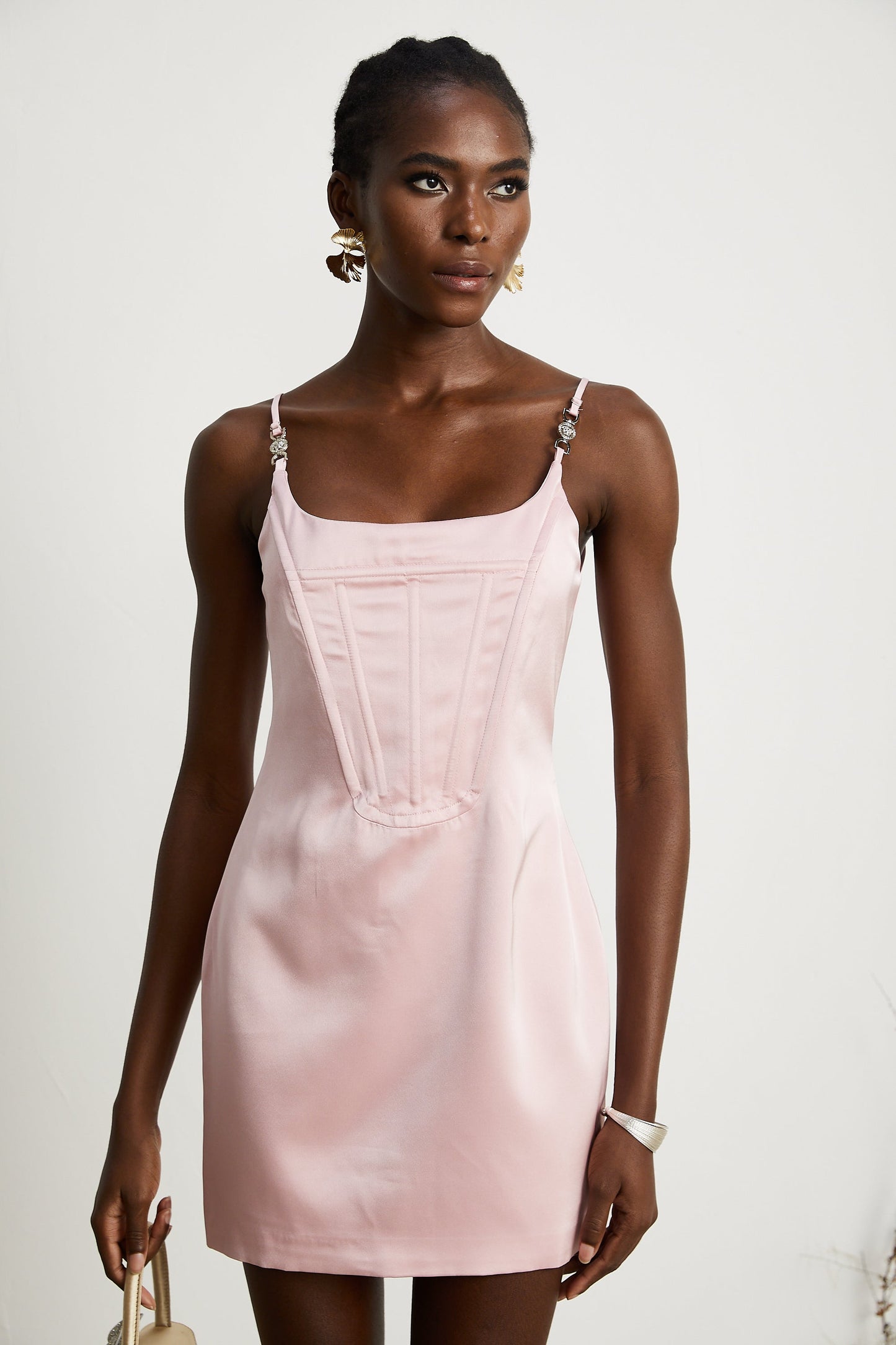 Andréa crystal-embellished mini dress