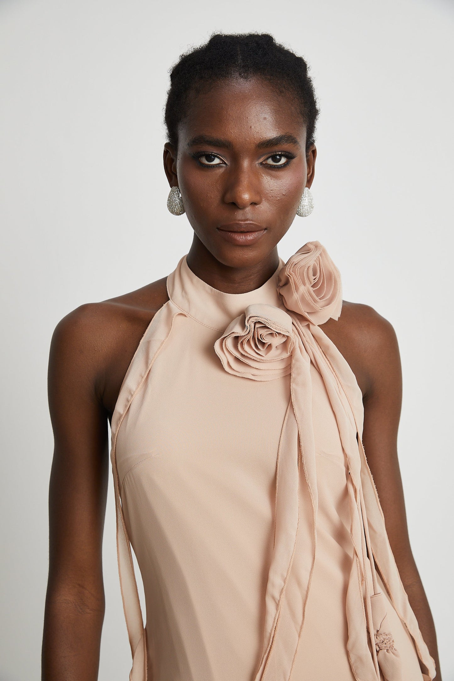 Eloisee Floral Asymmetrical Mini Dress