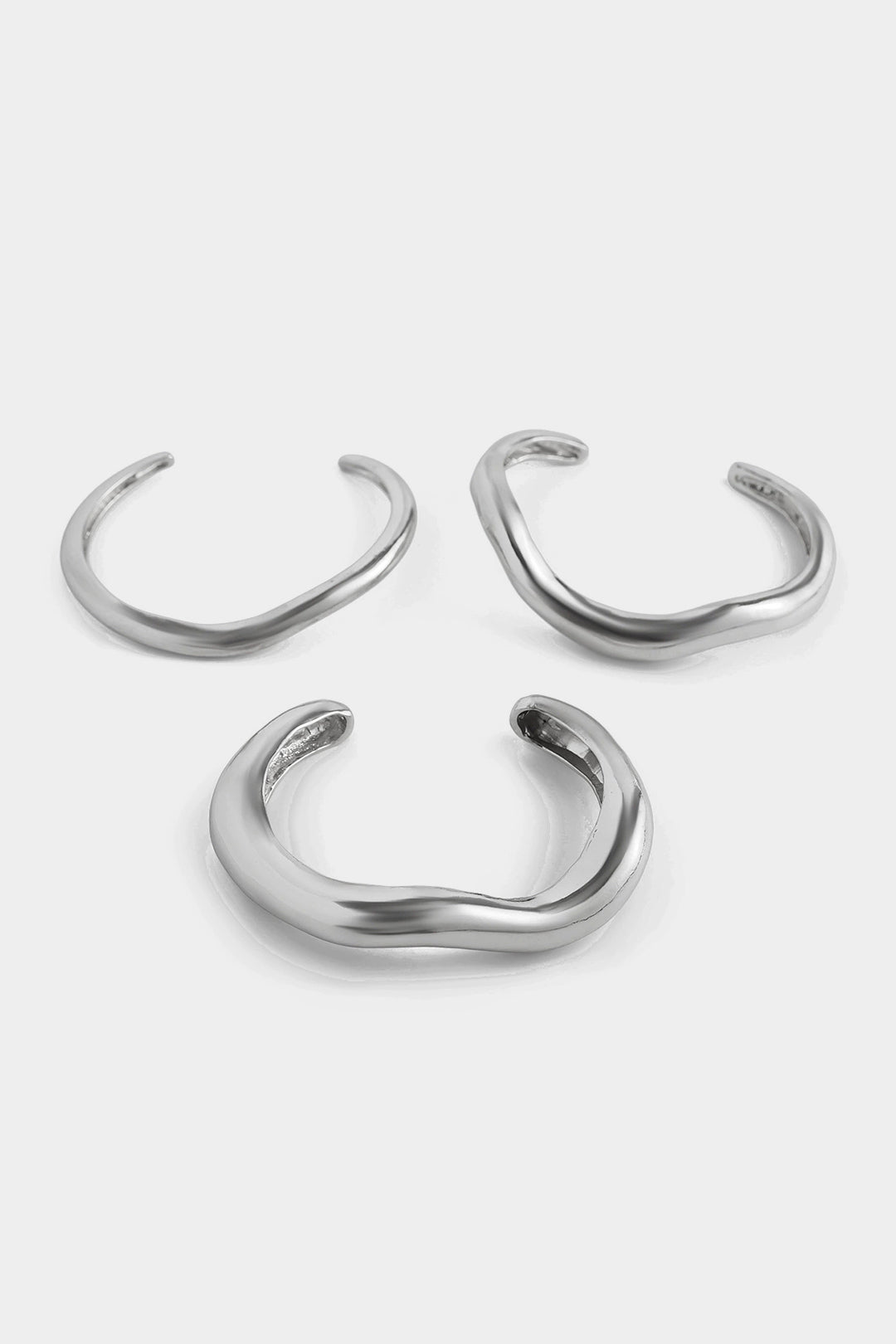 Metal Irregular Curved Open Bracelet