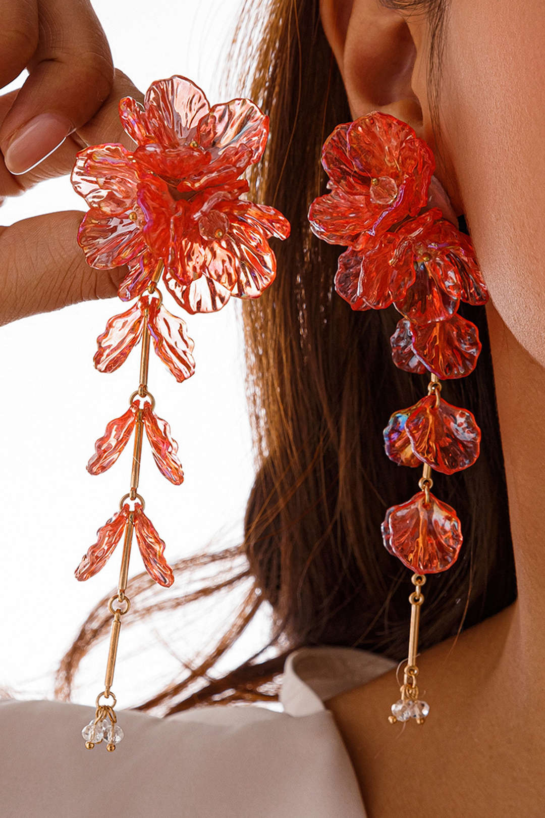 Floral Tassel Earrings
