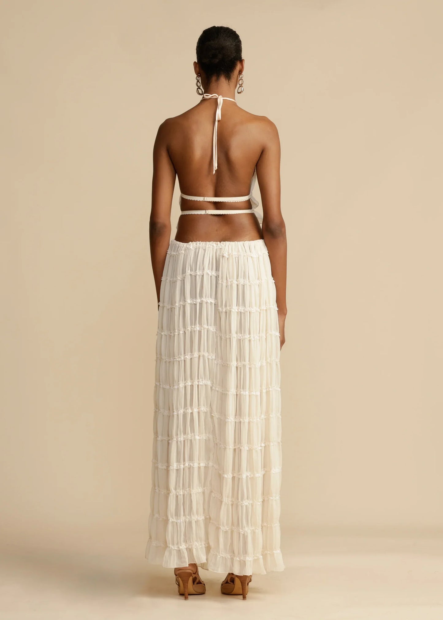 Maria Pleated Set - Ivory