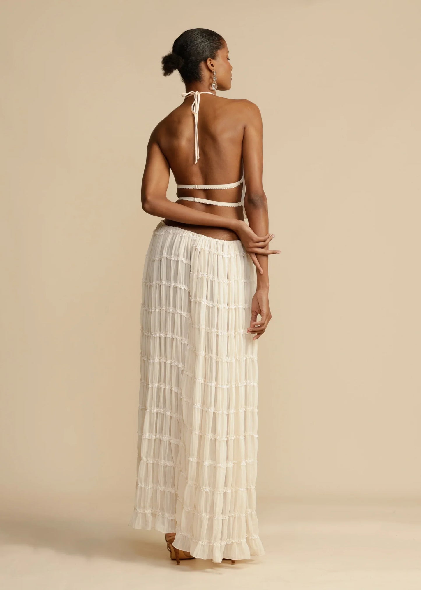 Maria Pleated Set - Ivory
