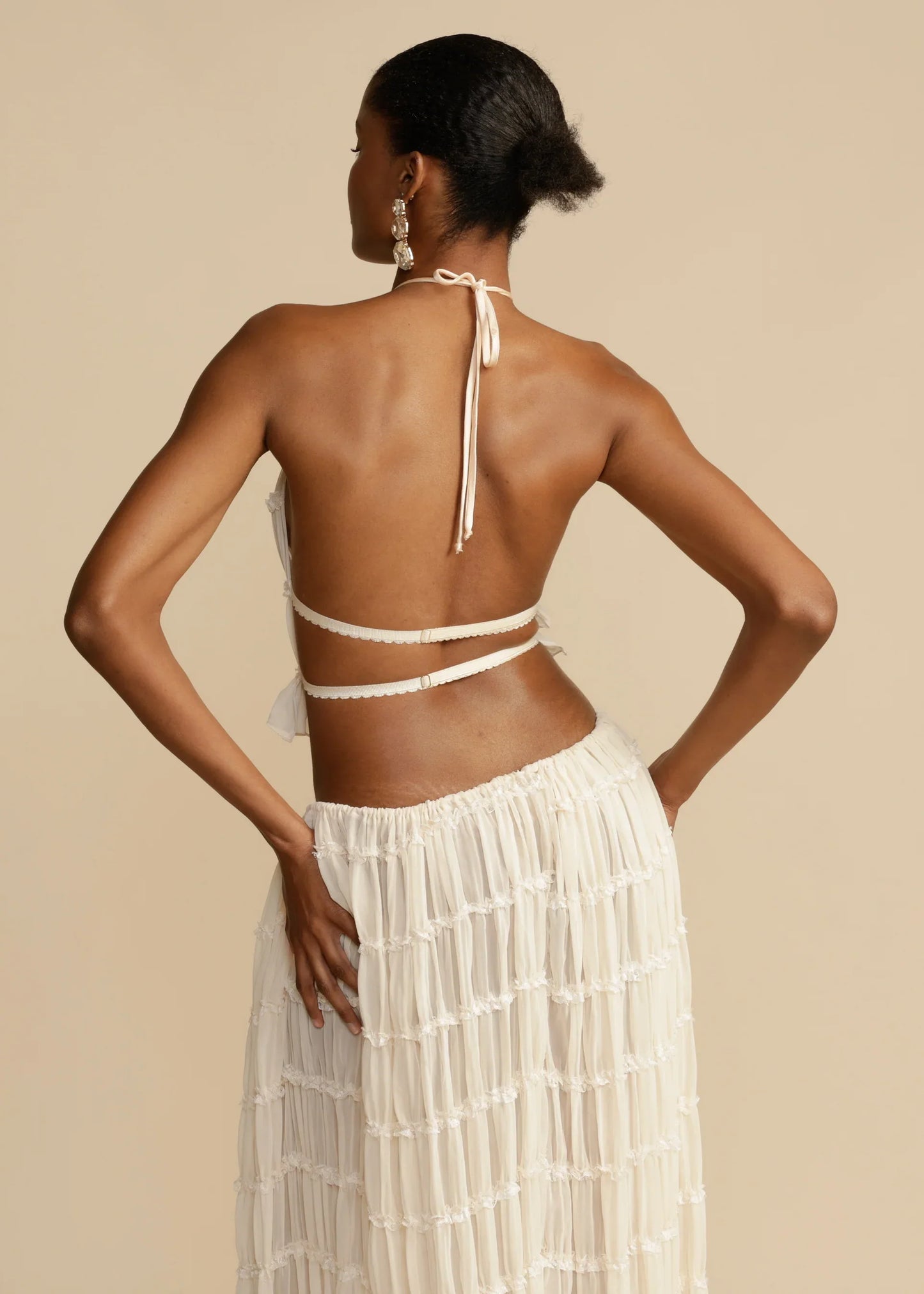 Maria Pleated Set - Ivory