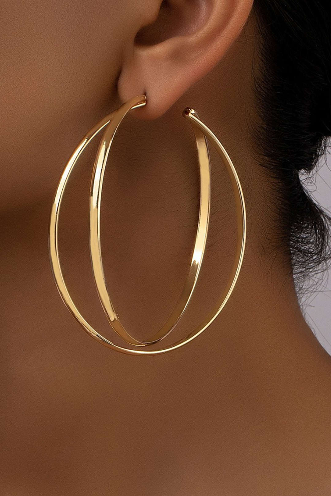 Metal Round Earrings