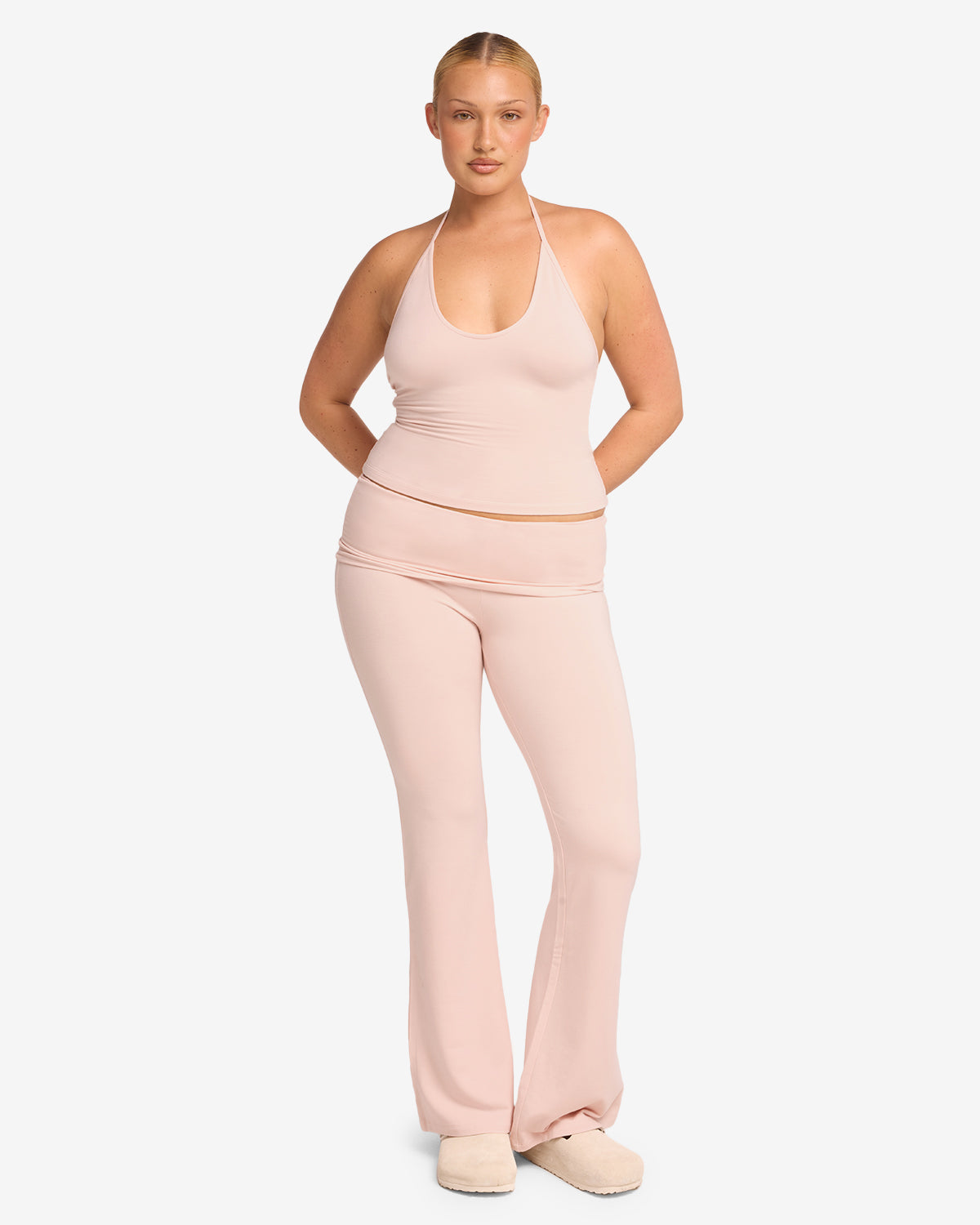 Jersey Flare Pant | Blush
