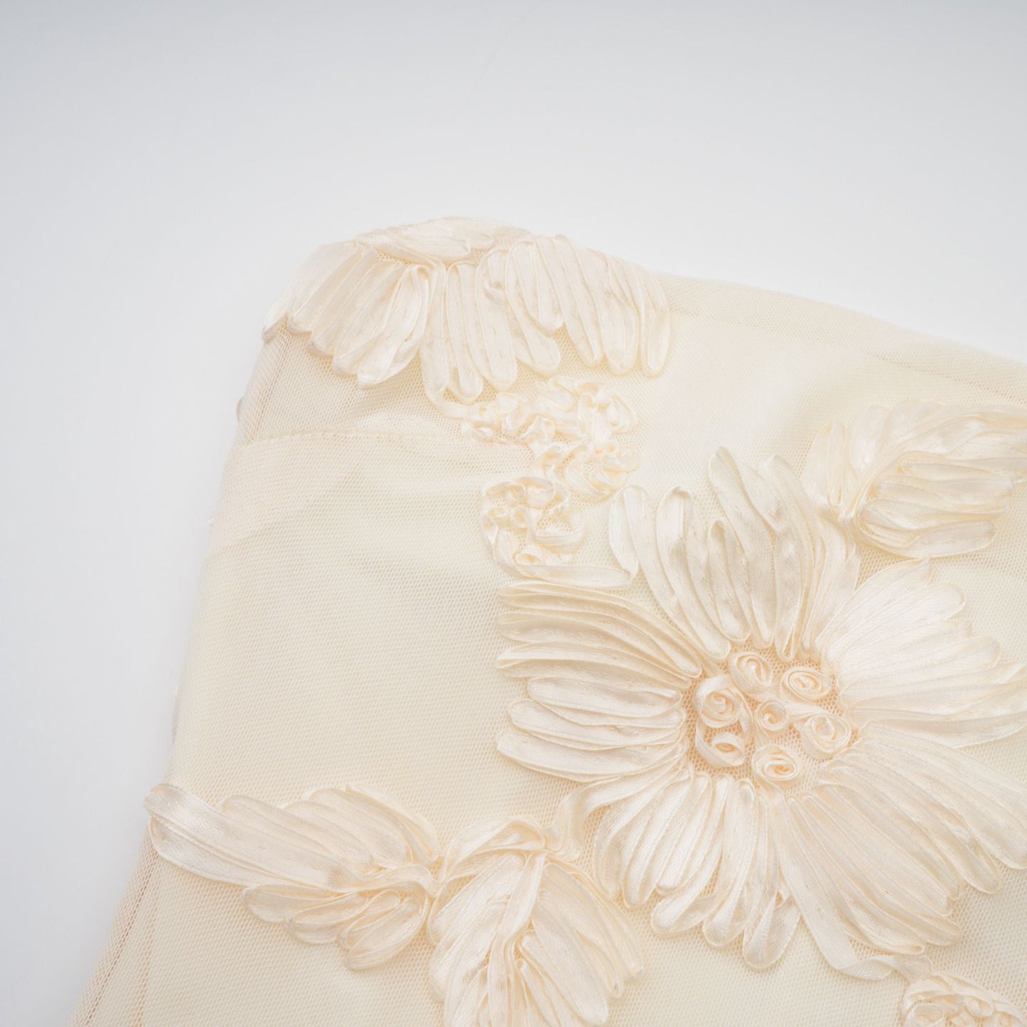 Melanie neutrals embroidered off-shoulder maxi dress