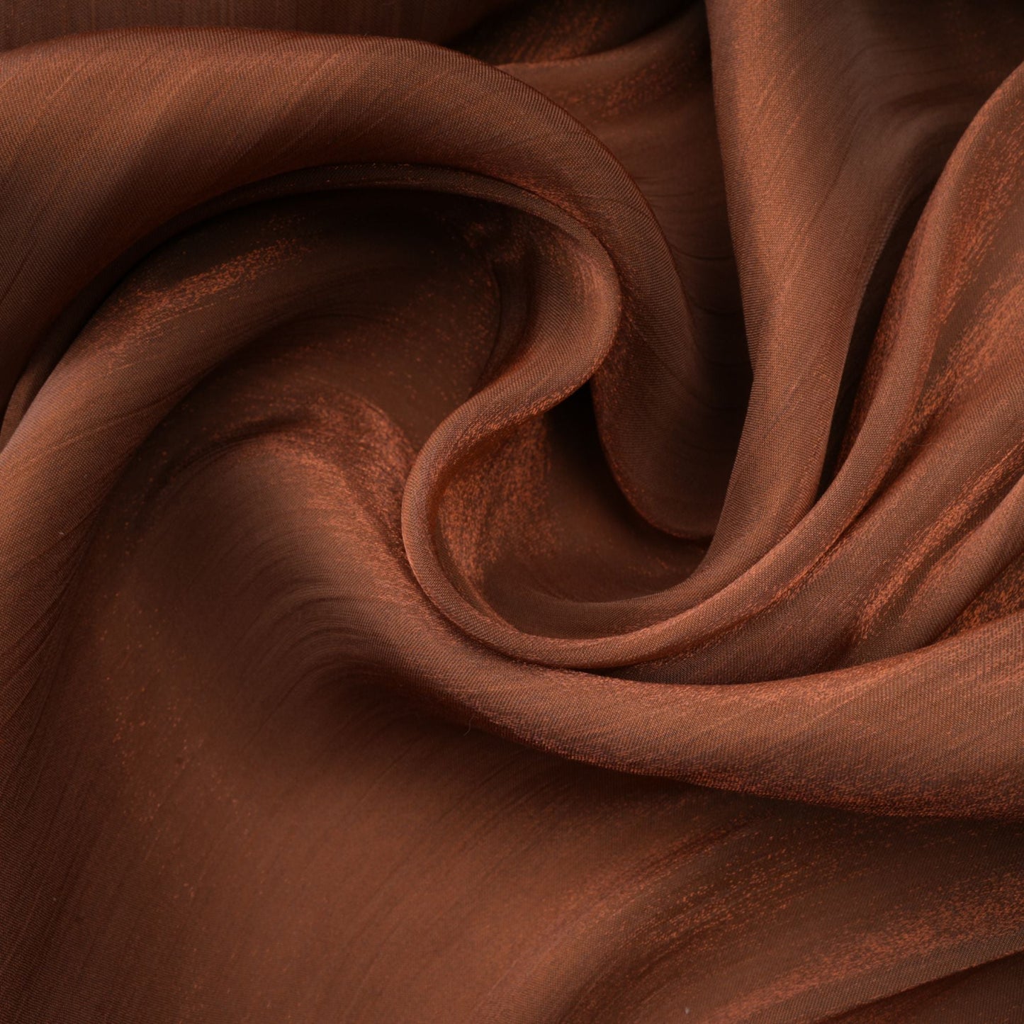 Mila Brown Pleated Satin Maxi Dress
