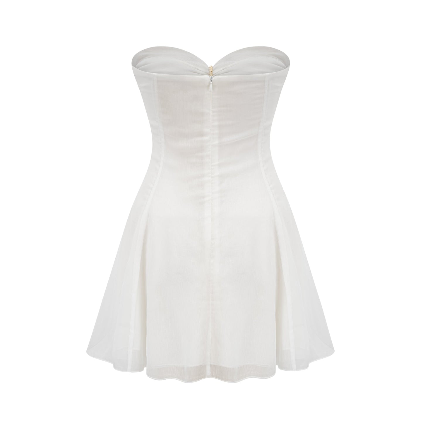 Émilienne cut-out pleated off-shoulder mini dress (US Only)