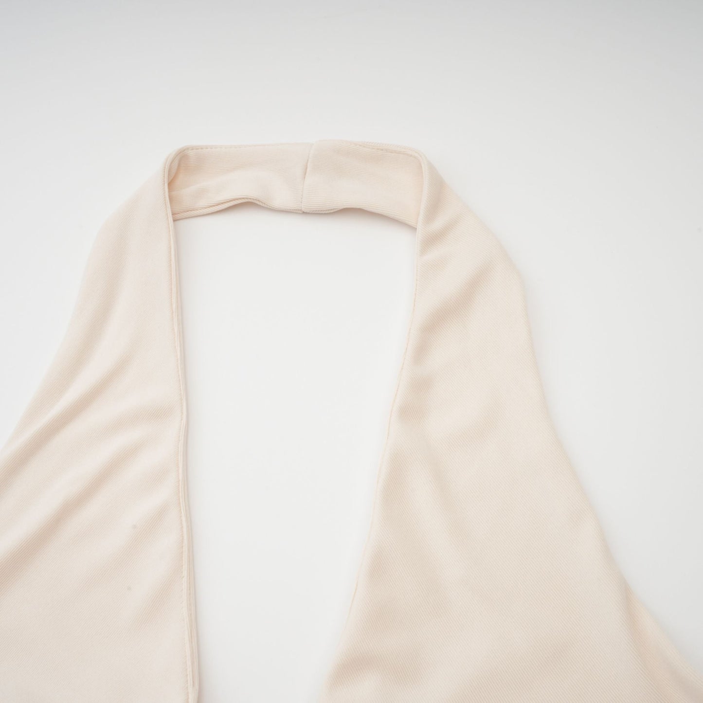 Géraldine white deep V-neck draped maxi dress