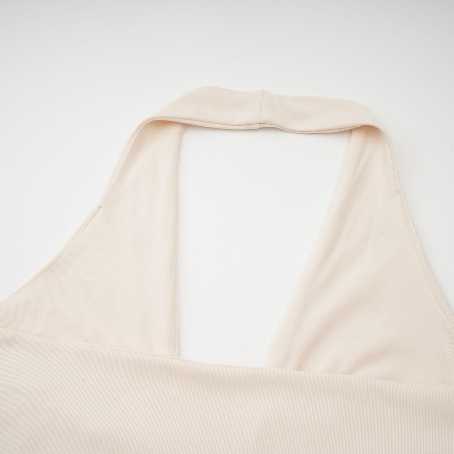 Géraldine white deep V-neck draped maxi dress