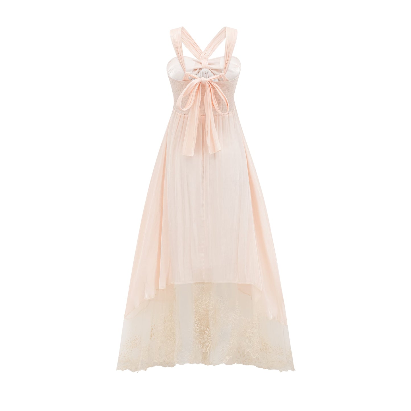 Bérénice lace-hem midi dress