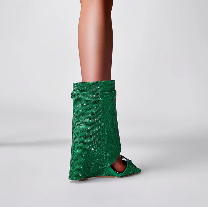 Glitter Wedge Sandals – Sparkly Platform Sandals for Women