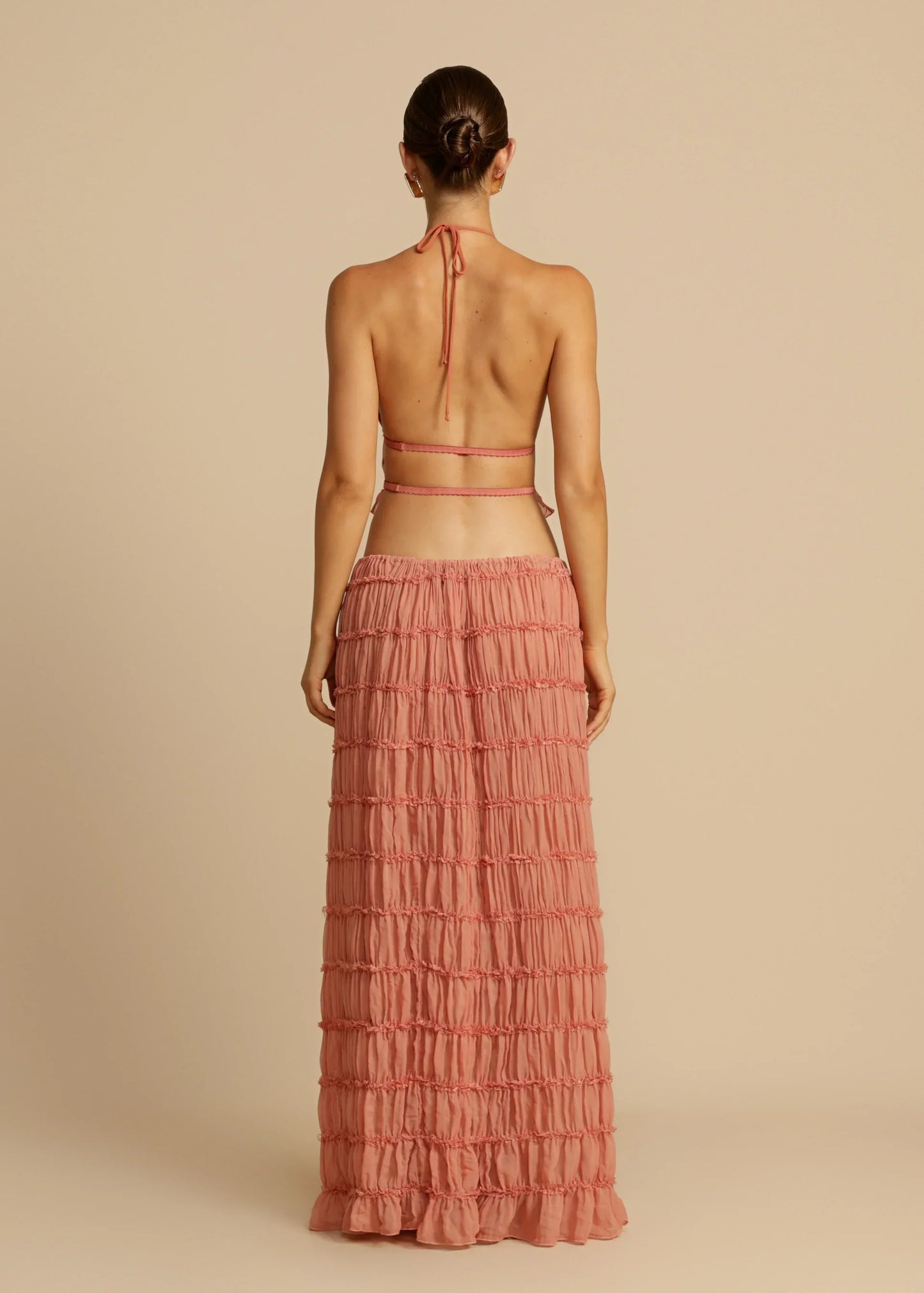 Maria Pleated Set – Blush