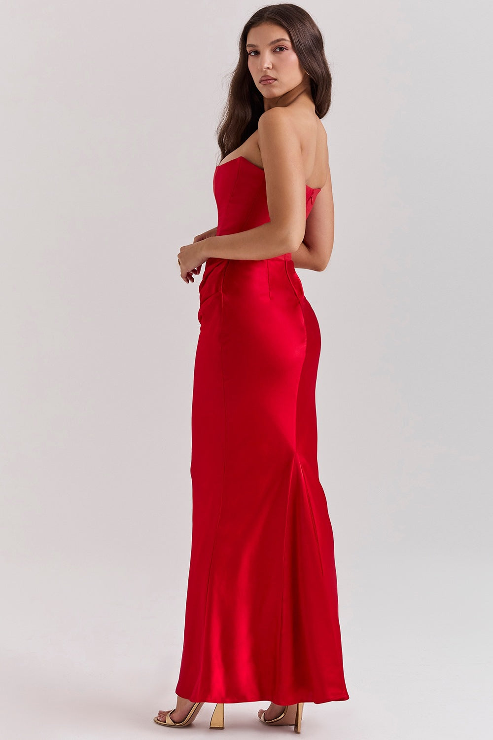 Rosalinda Robe Longue - Rouge