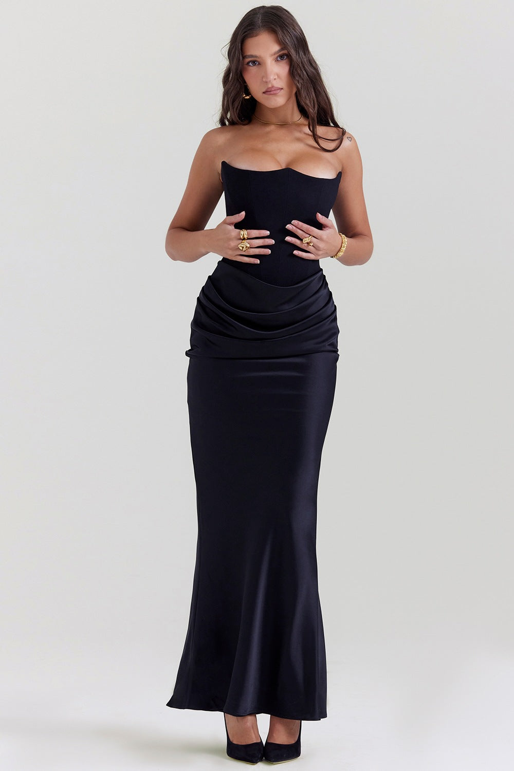 Rosalinda Robe Longue - Noir