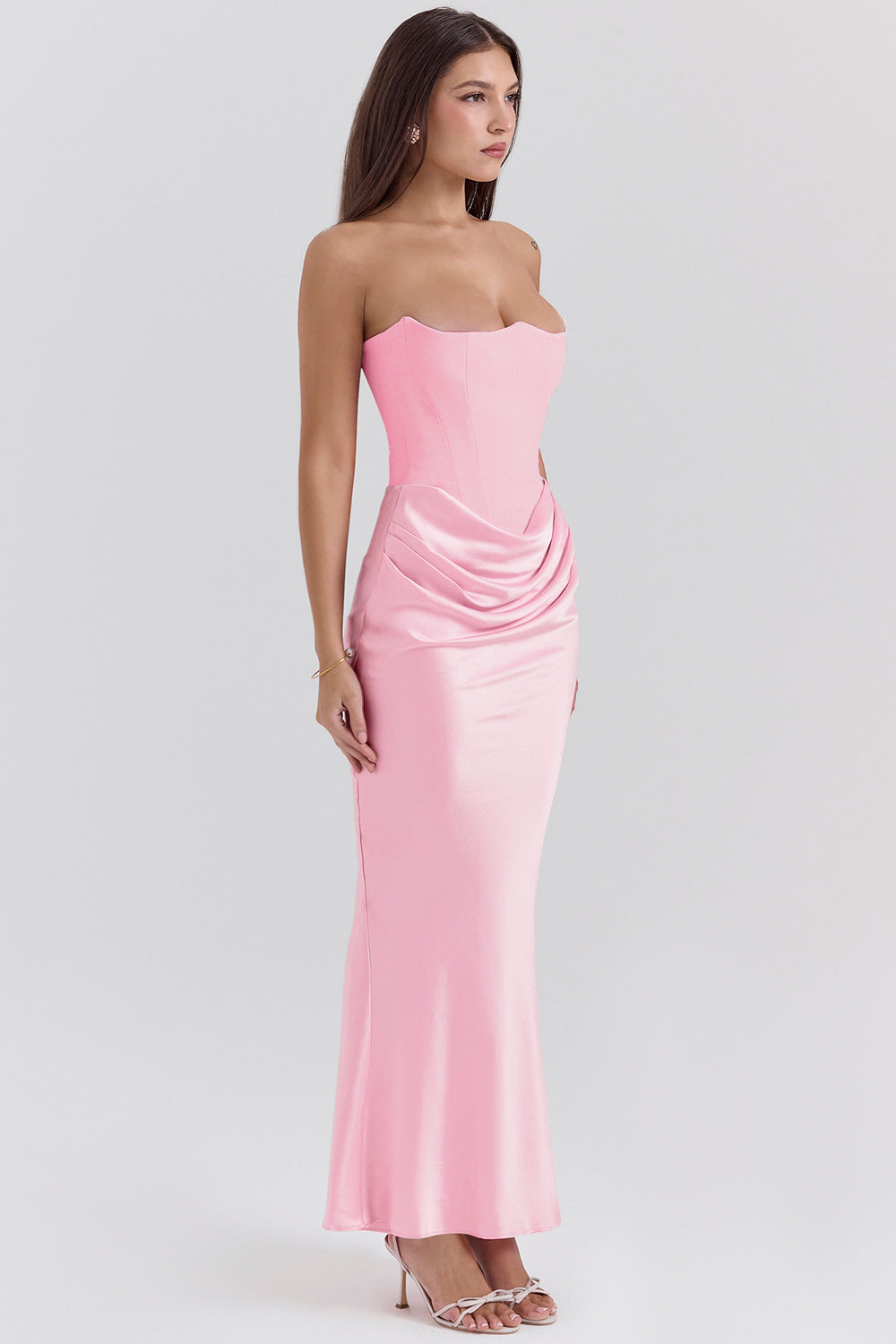 Rosalinda Robe Longue - Rose