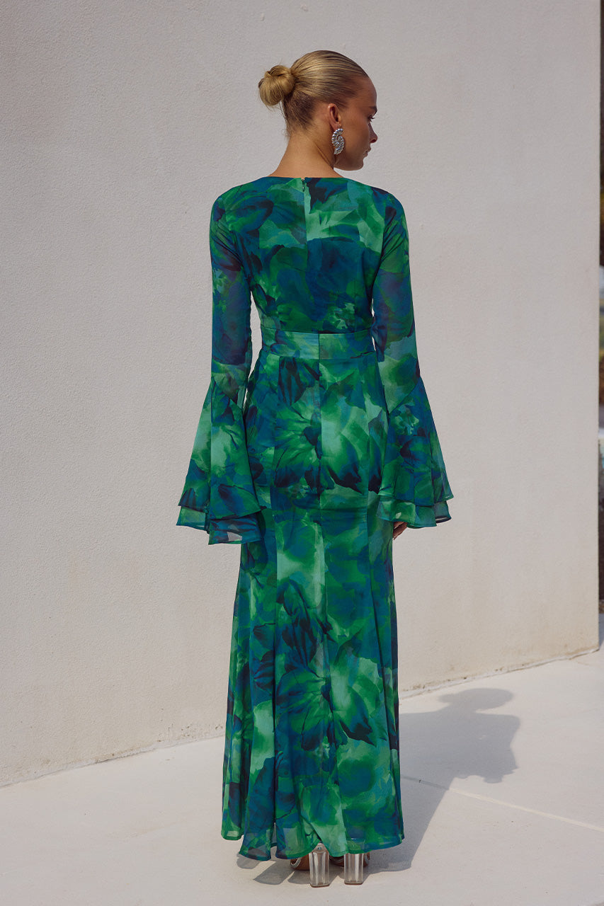 SARI MAXI DRESS - CALISTA GREEN