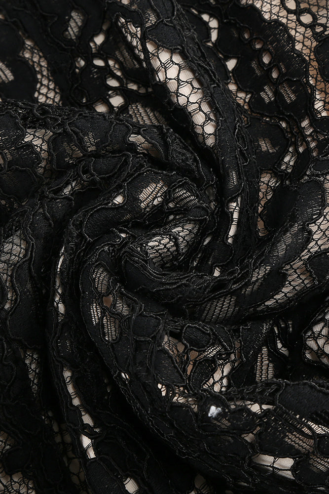 Slip Lace-detailing Midi Dress