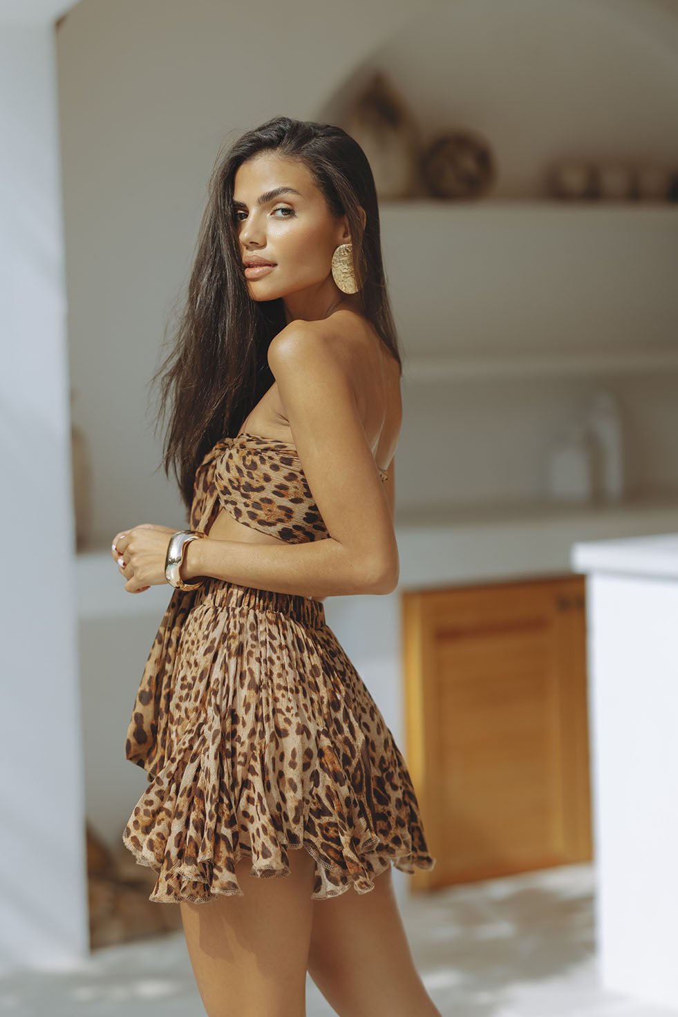 KATEERA SILK SET - LEOPARD