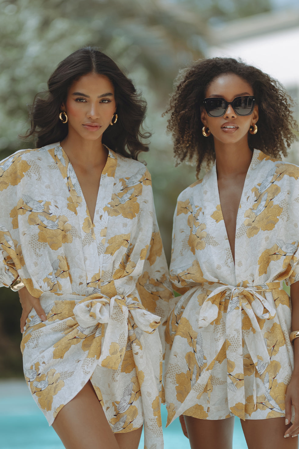 ROMARA LINEN DRESS - ORIENTAL BLOSSOM