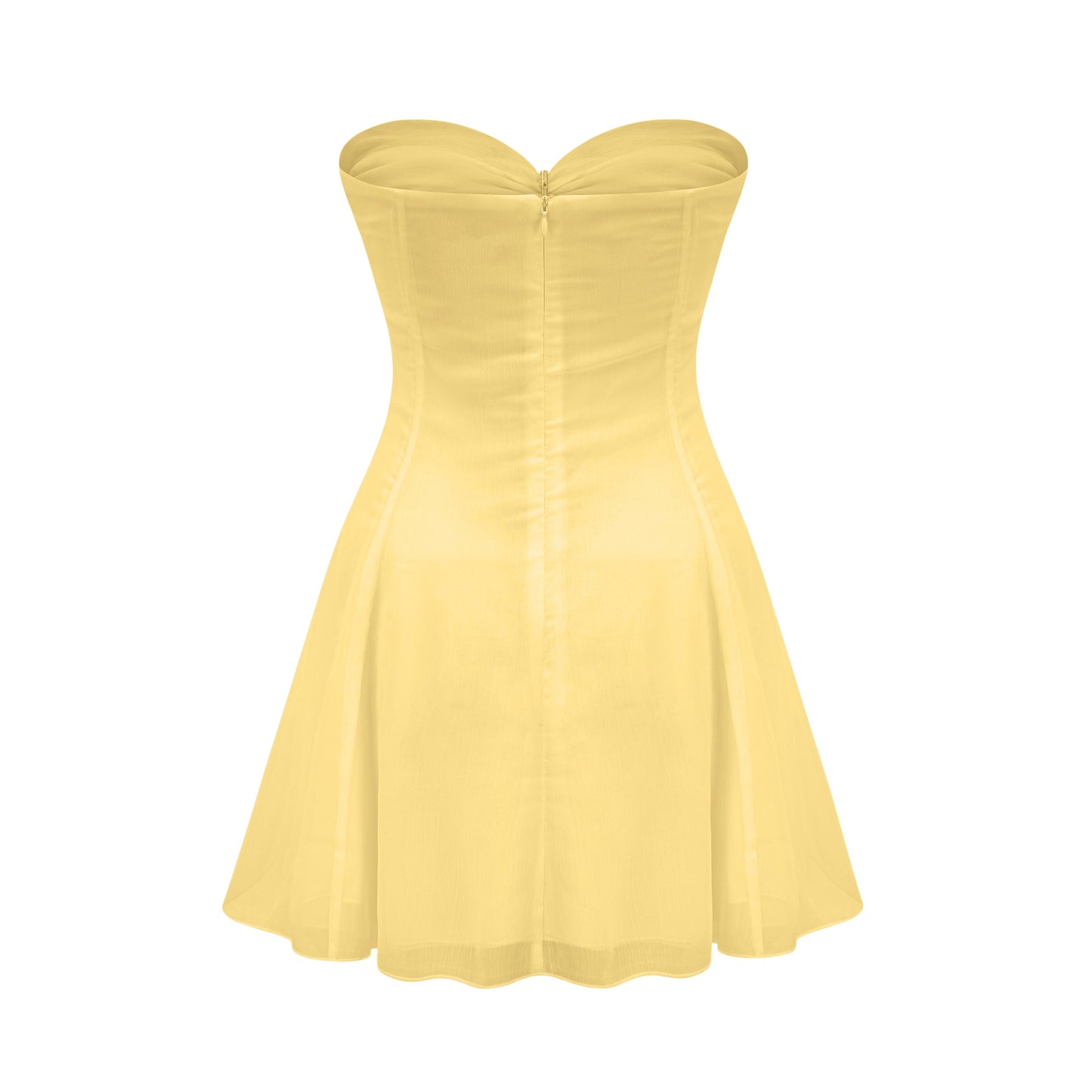 Émilienne cut-out pleated off-shoulder mini dress (US Only)