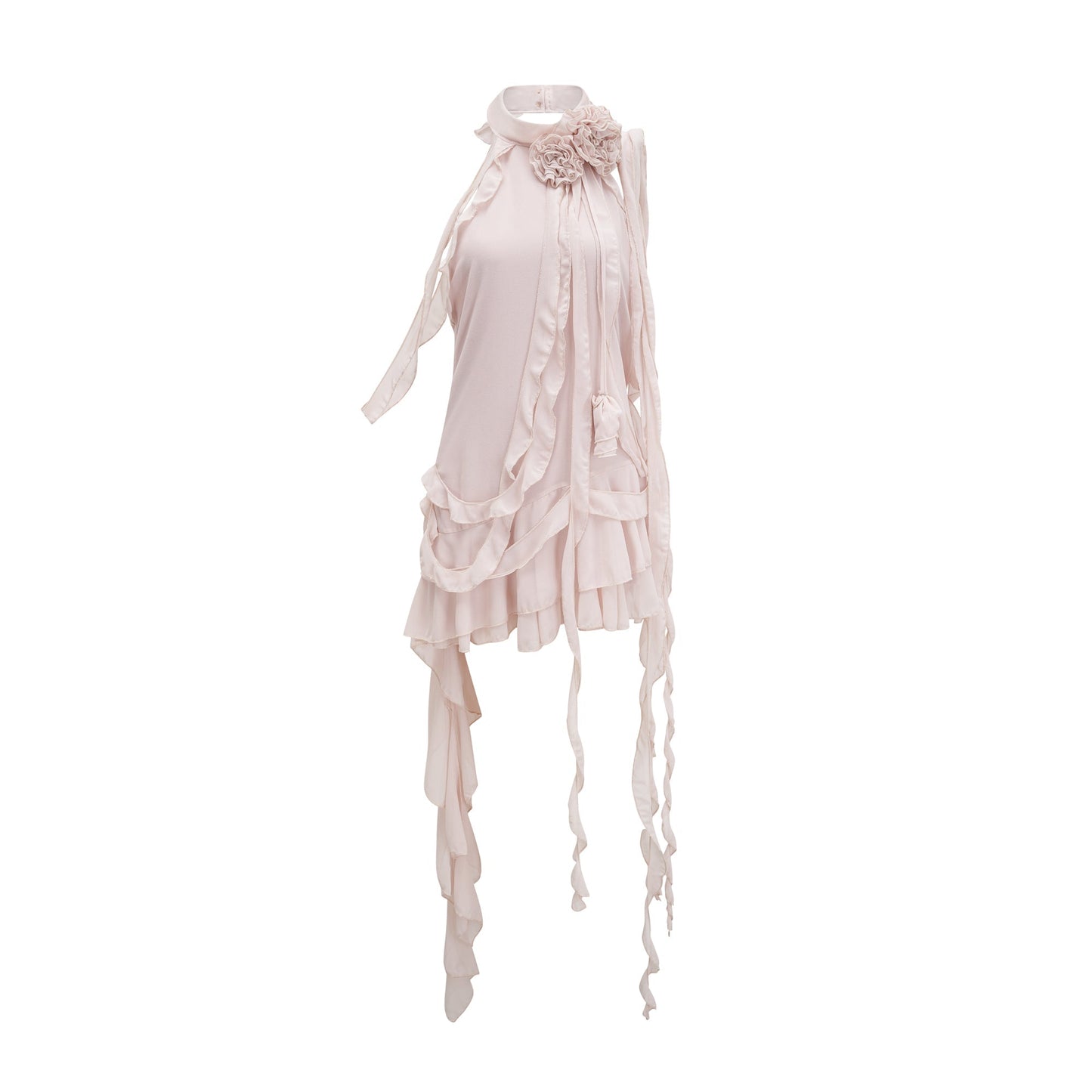 Eloisee Floral Asymmetrical Mini Dress