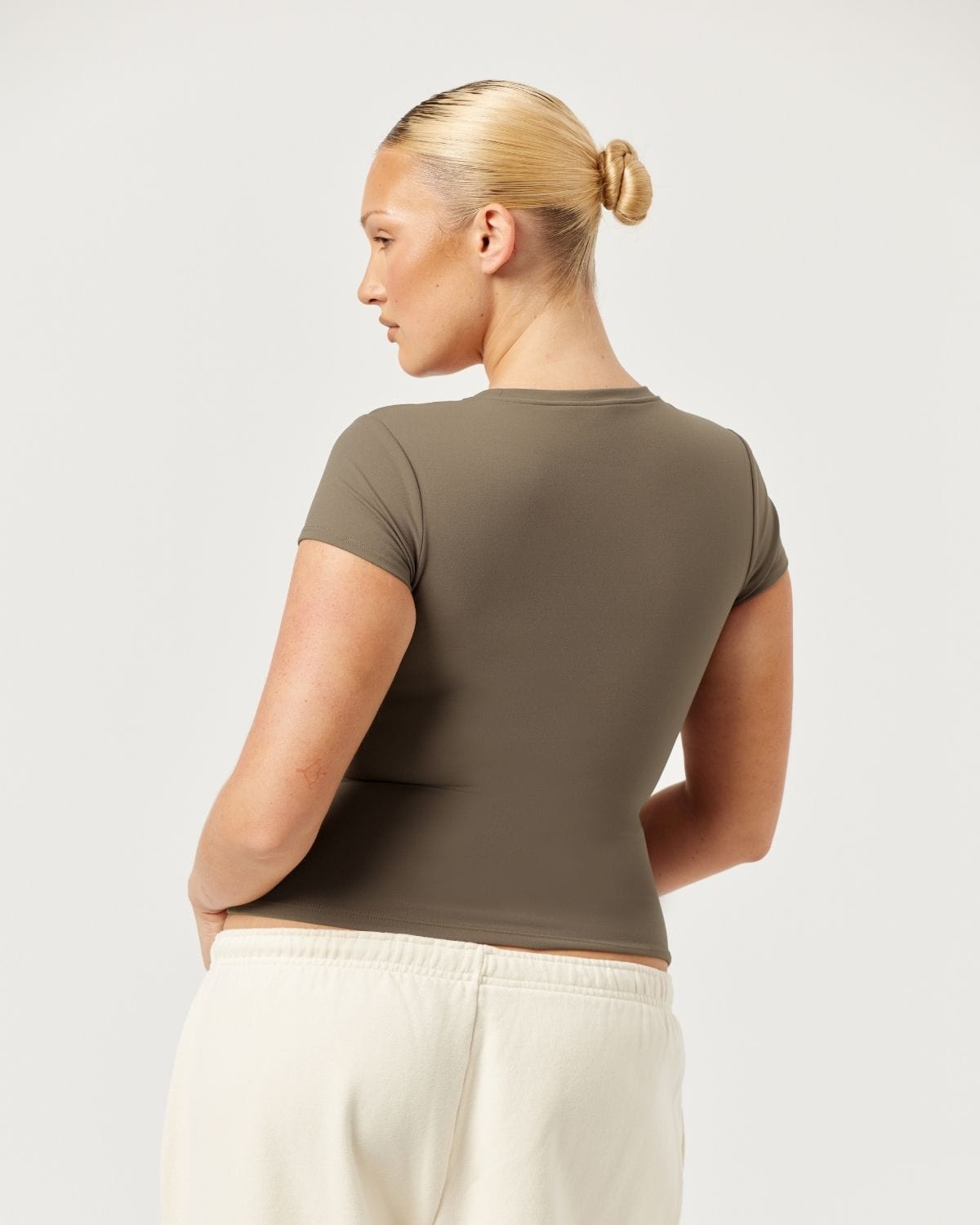 Form Capped Sleeve Tee | Chocolate Chip