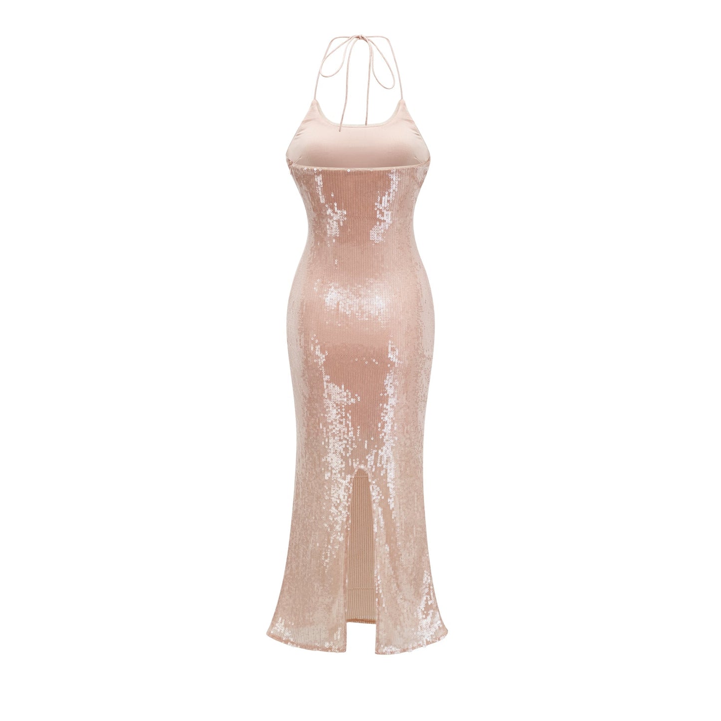 Laoise sequin halterneck midi dress