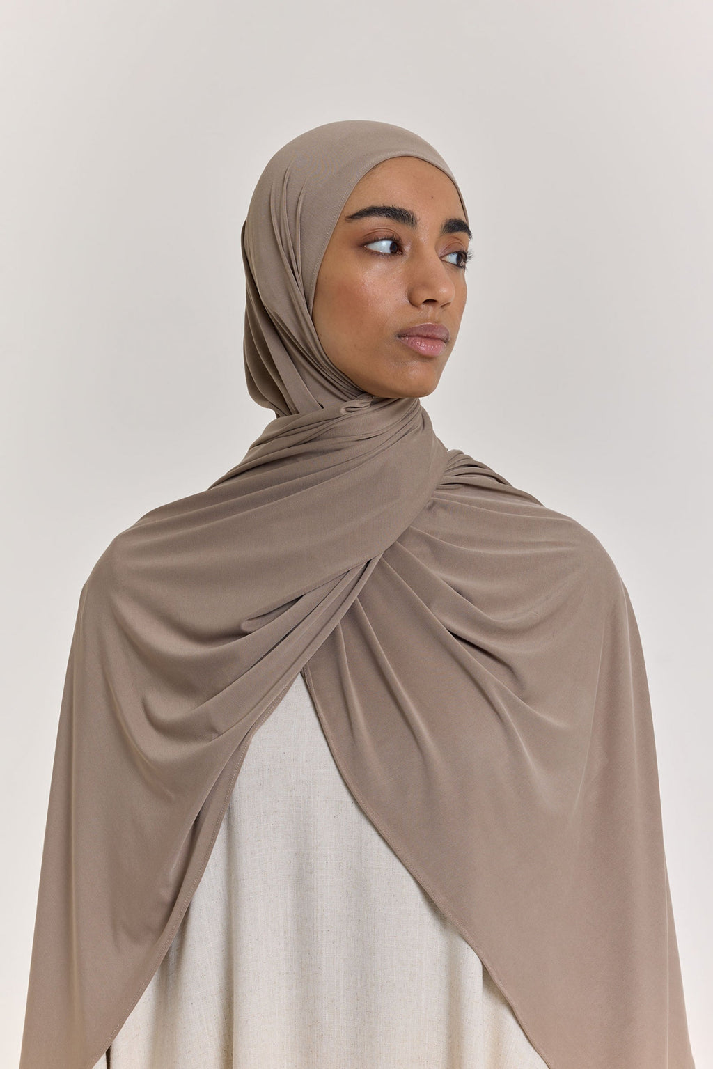 Breathable Jersey Scarf | Light Khaki