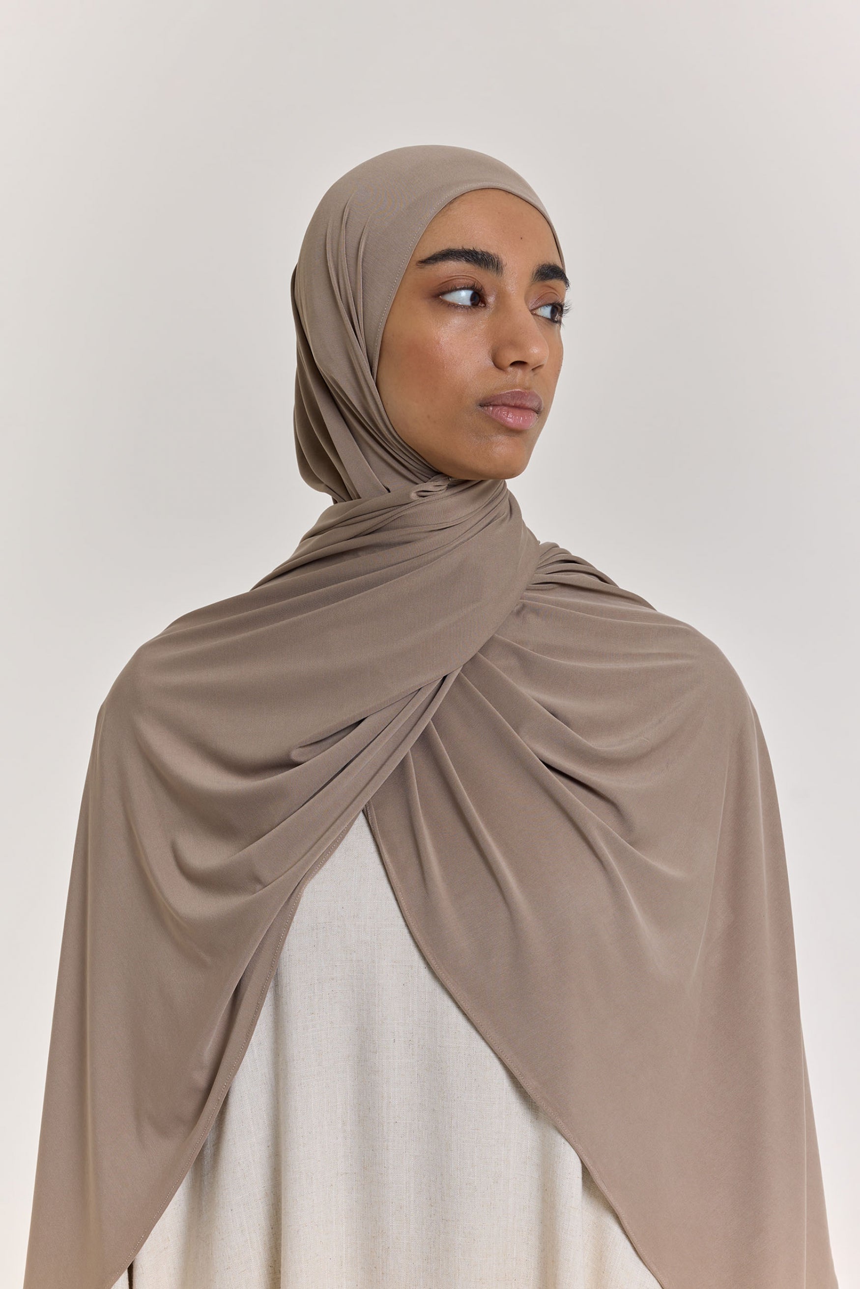 Breathable Jersey Scarf | Light Khaki