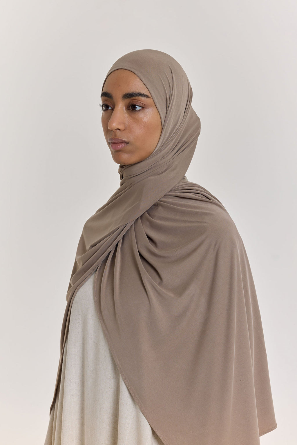 Breathable Jersey Scarf | Light Khaki