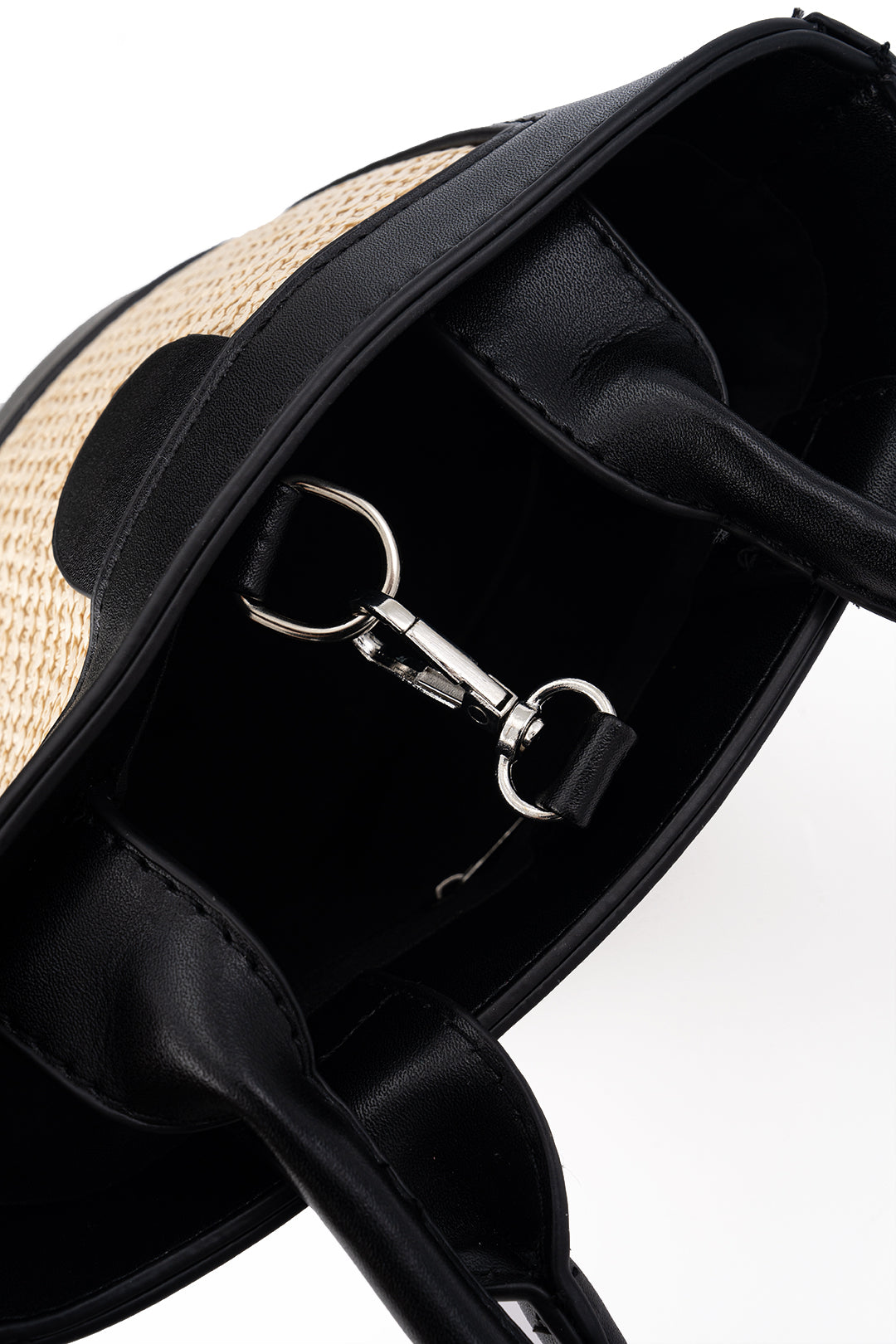 Straw Handheld Bucket Shoulder Bag