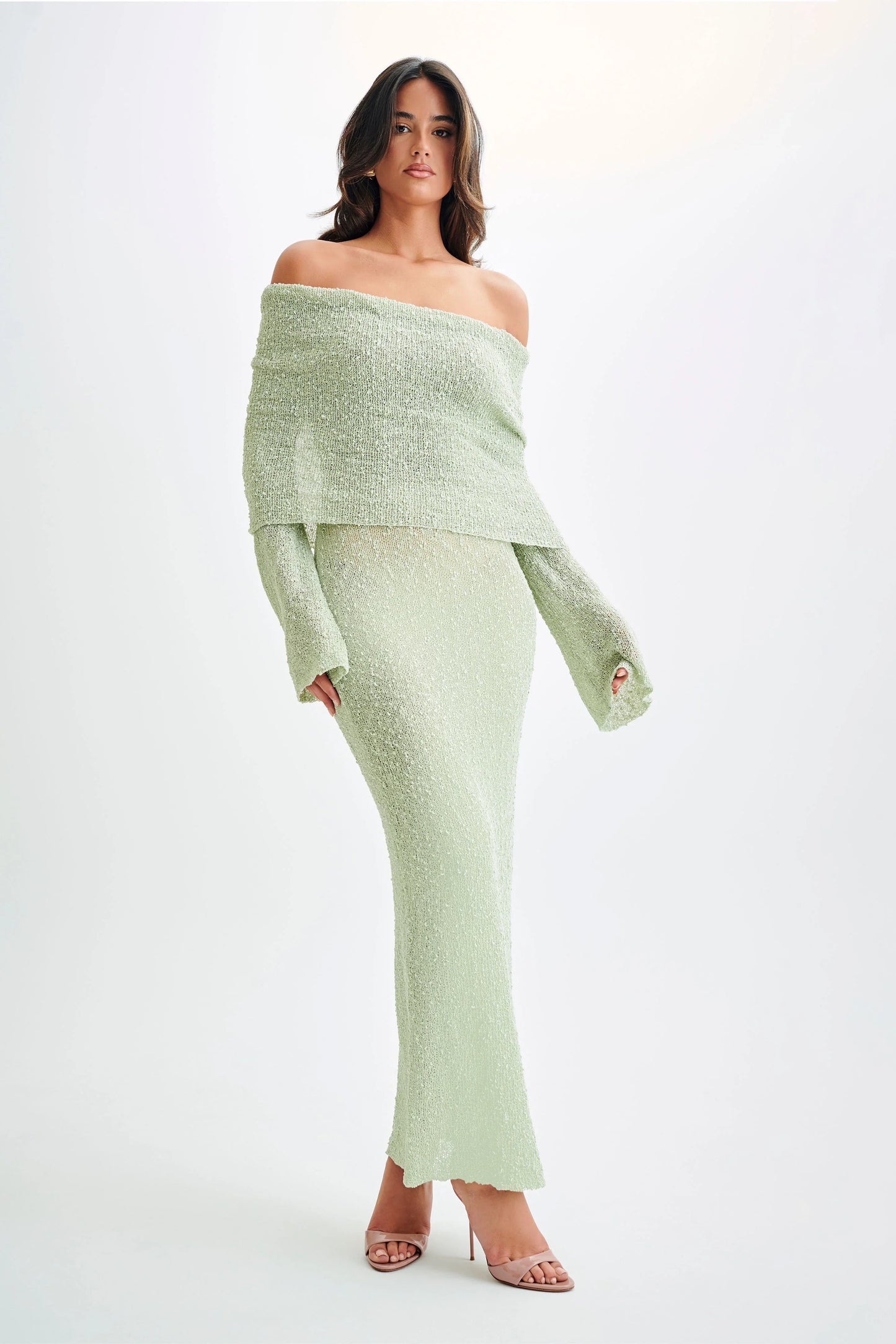 Kimi Long Dress - Pastel Green