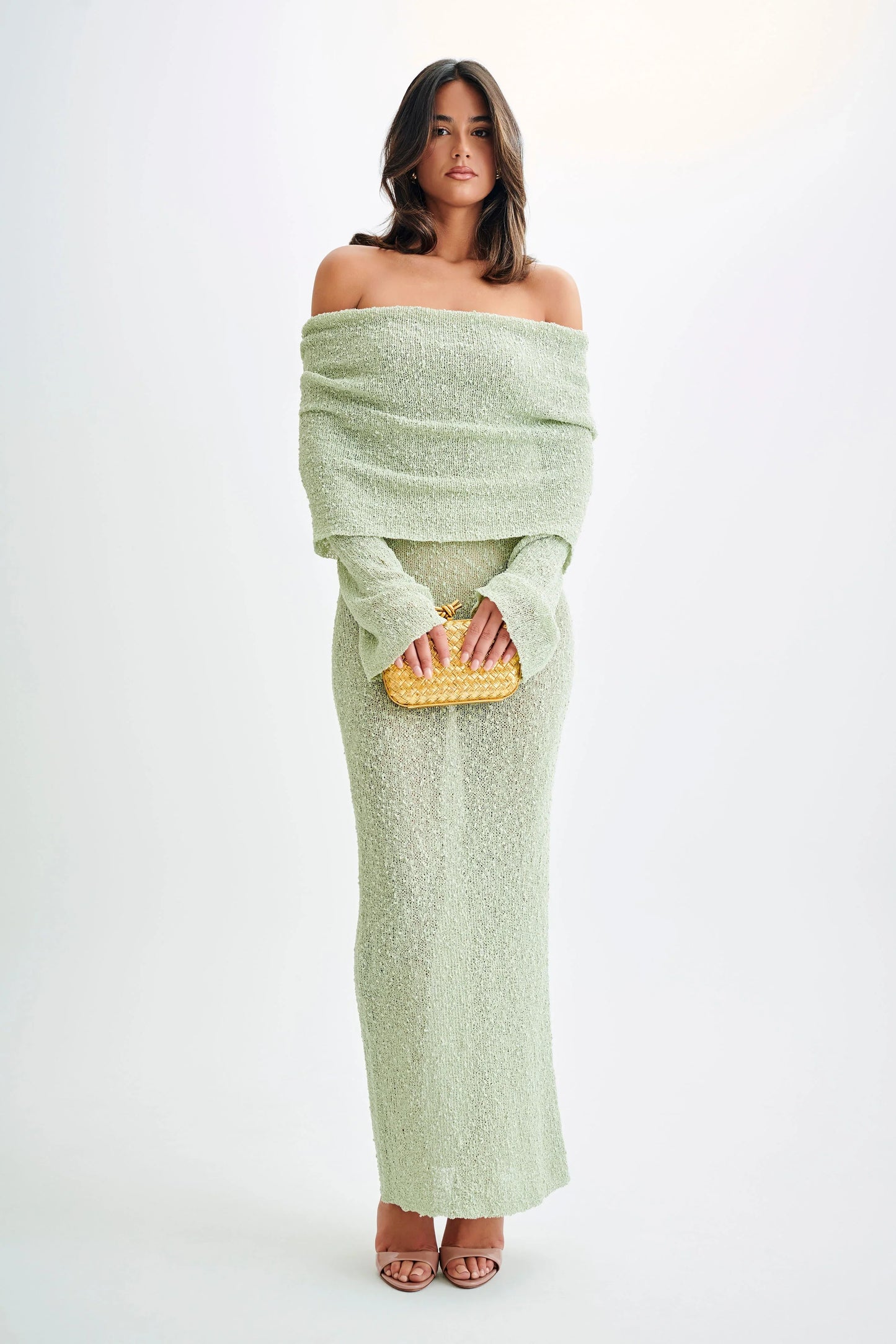 Kimi Long Dress - Pastel Green