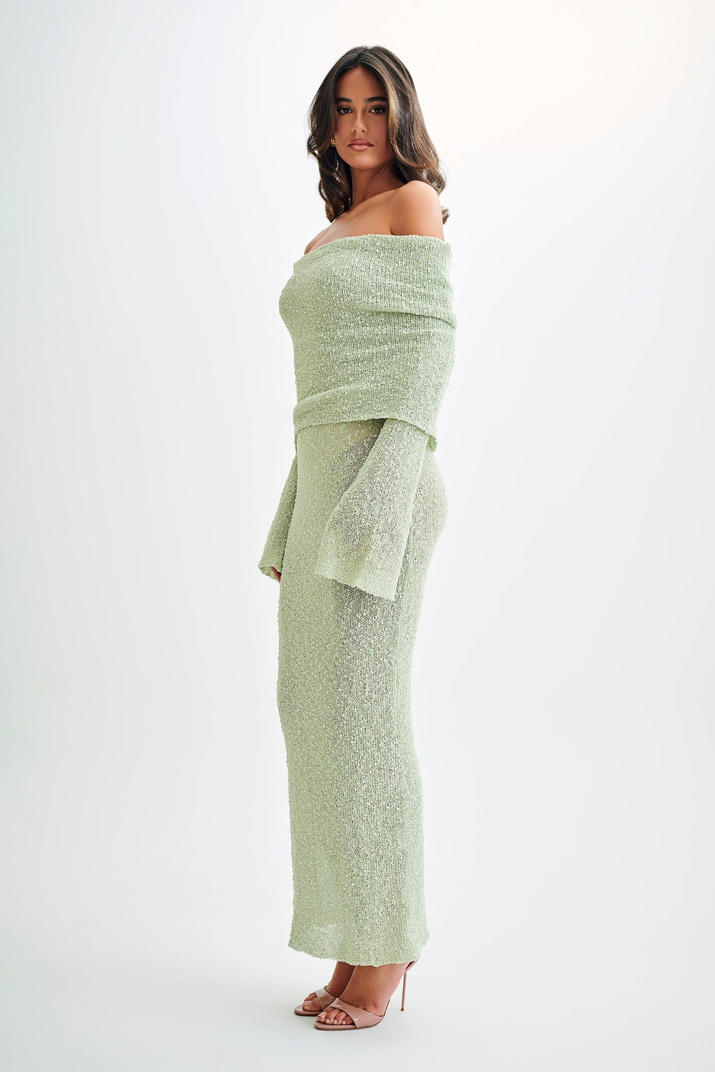Kimi Long Dress - Pastel Green