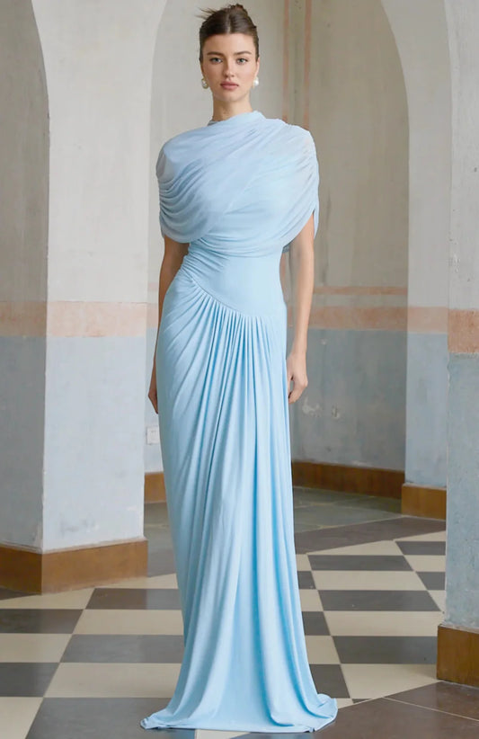 Inaya Robe Longue - Bleu ciel