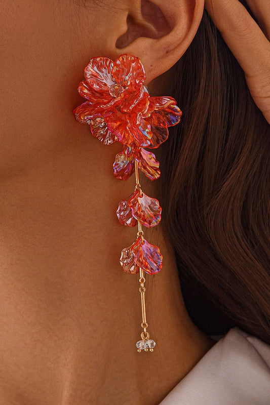 Floral Tassel Earrings