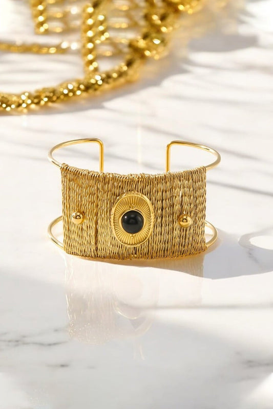 Metal Stone Decor Bracelet