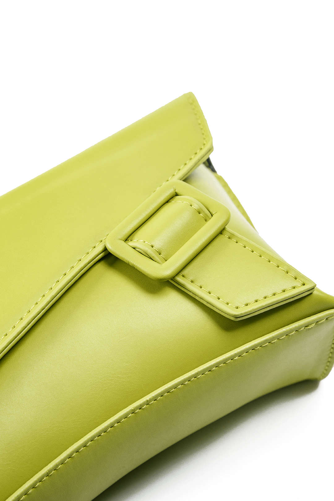 Faux Leather Metallic Crossbody Handheld Square Tote Bag