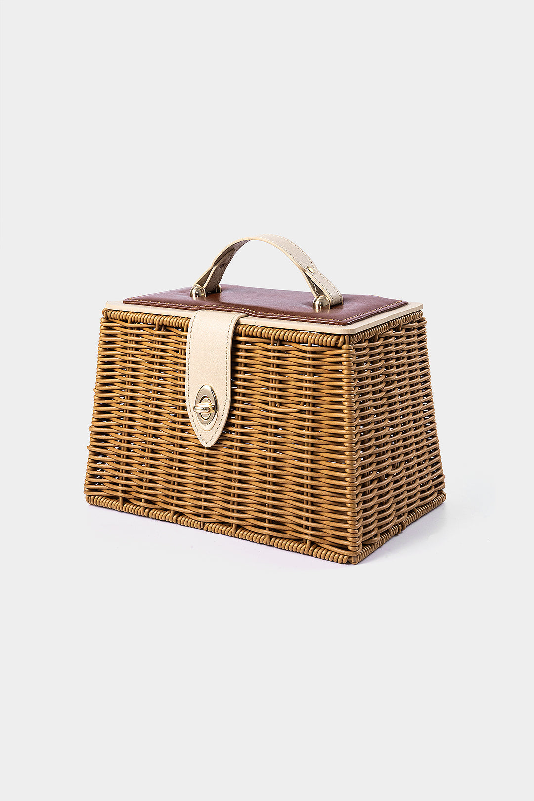 Woven Textured Open Top Tote Bag