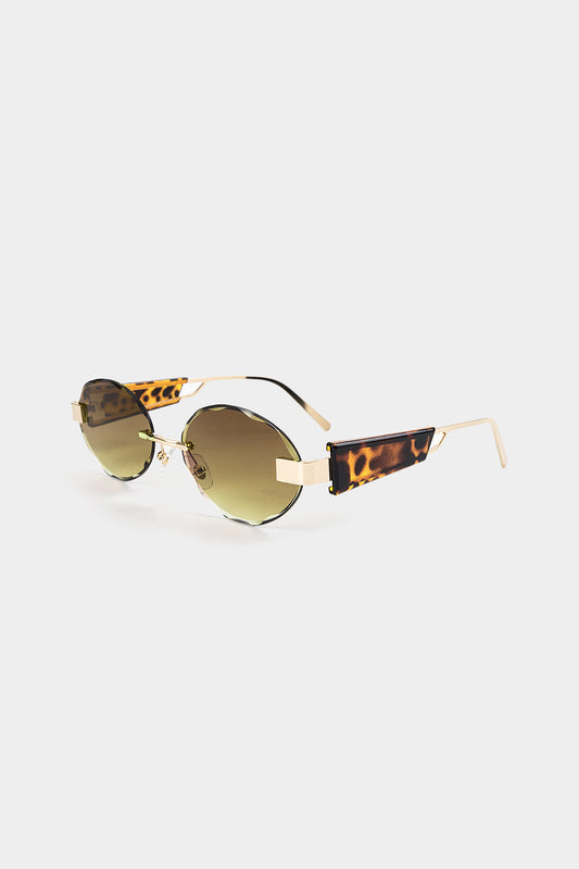 Metal Oval Sunglasses