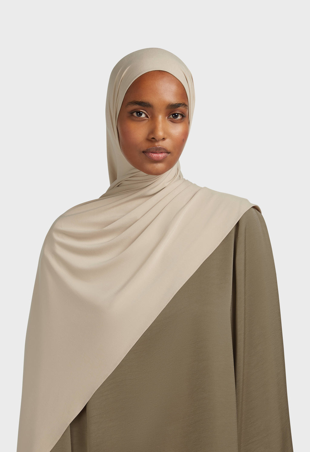 Hijab Jersey de Bambou Respirant Collection Noisette
