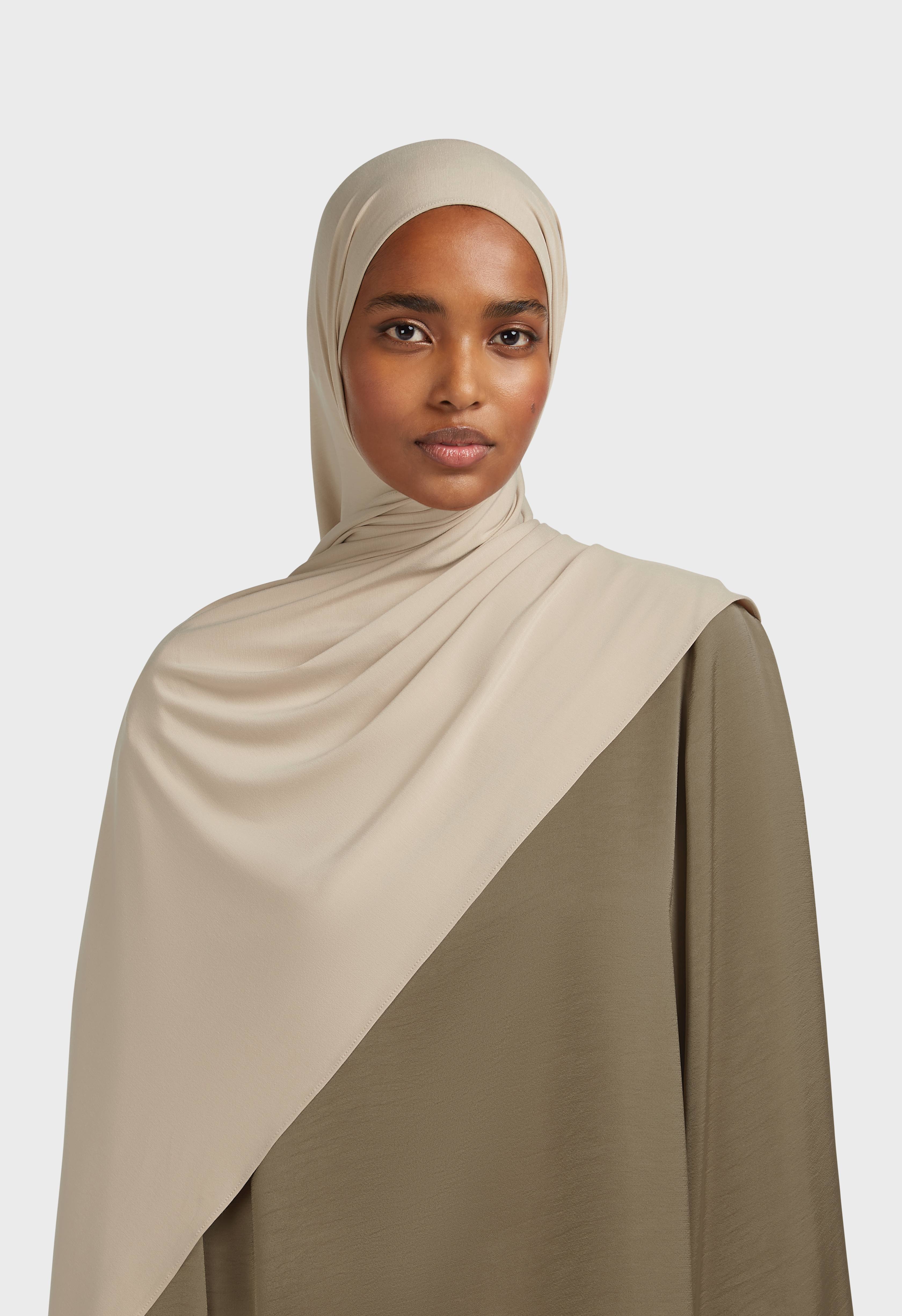 Hijab Jersey de Bambou Respirant Collection Noisette