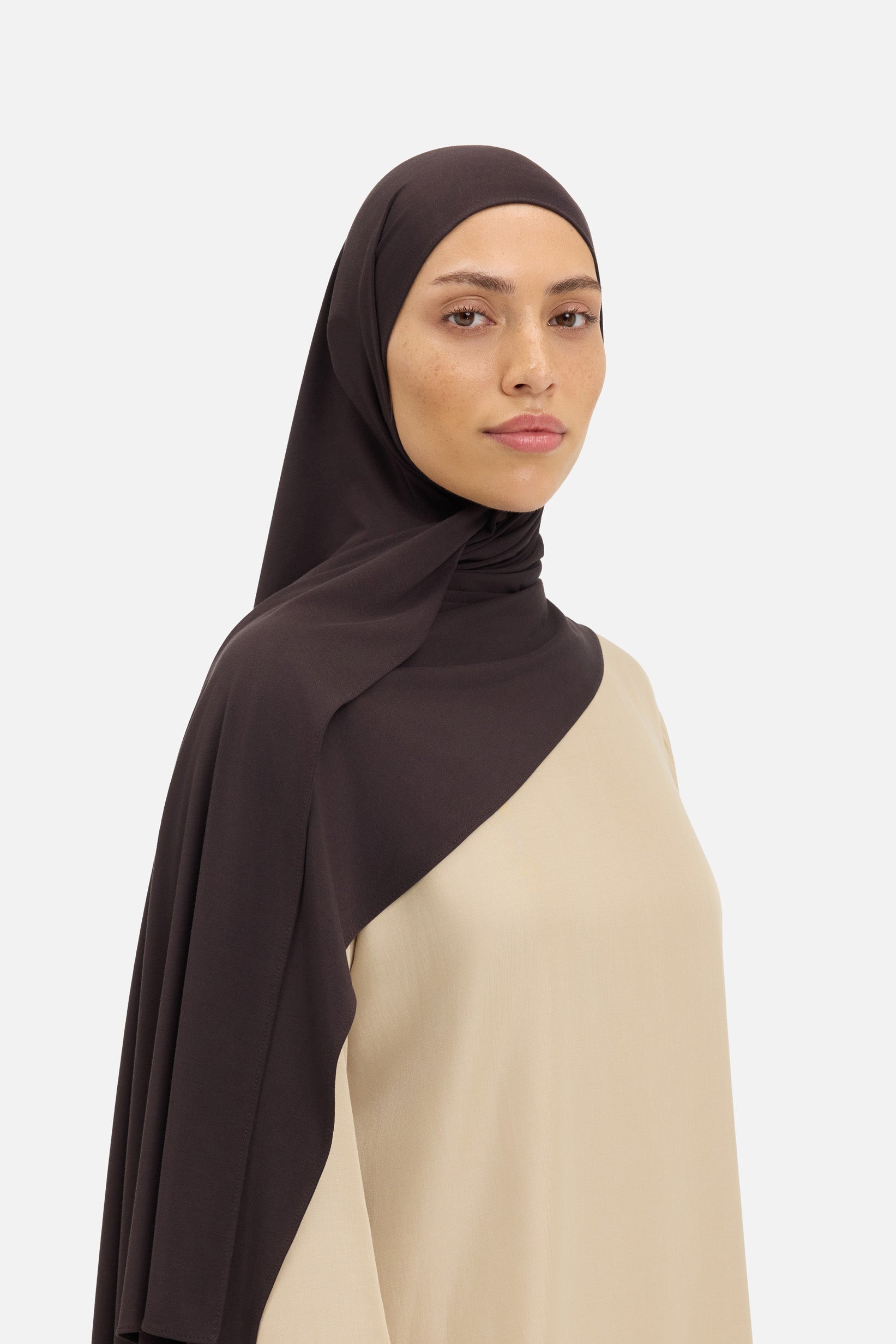 Bamboo Jersey Scarf | Dark Fudge