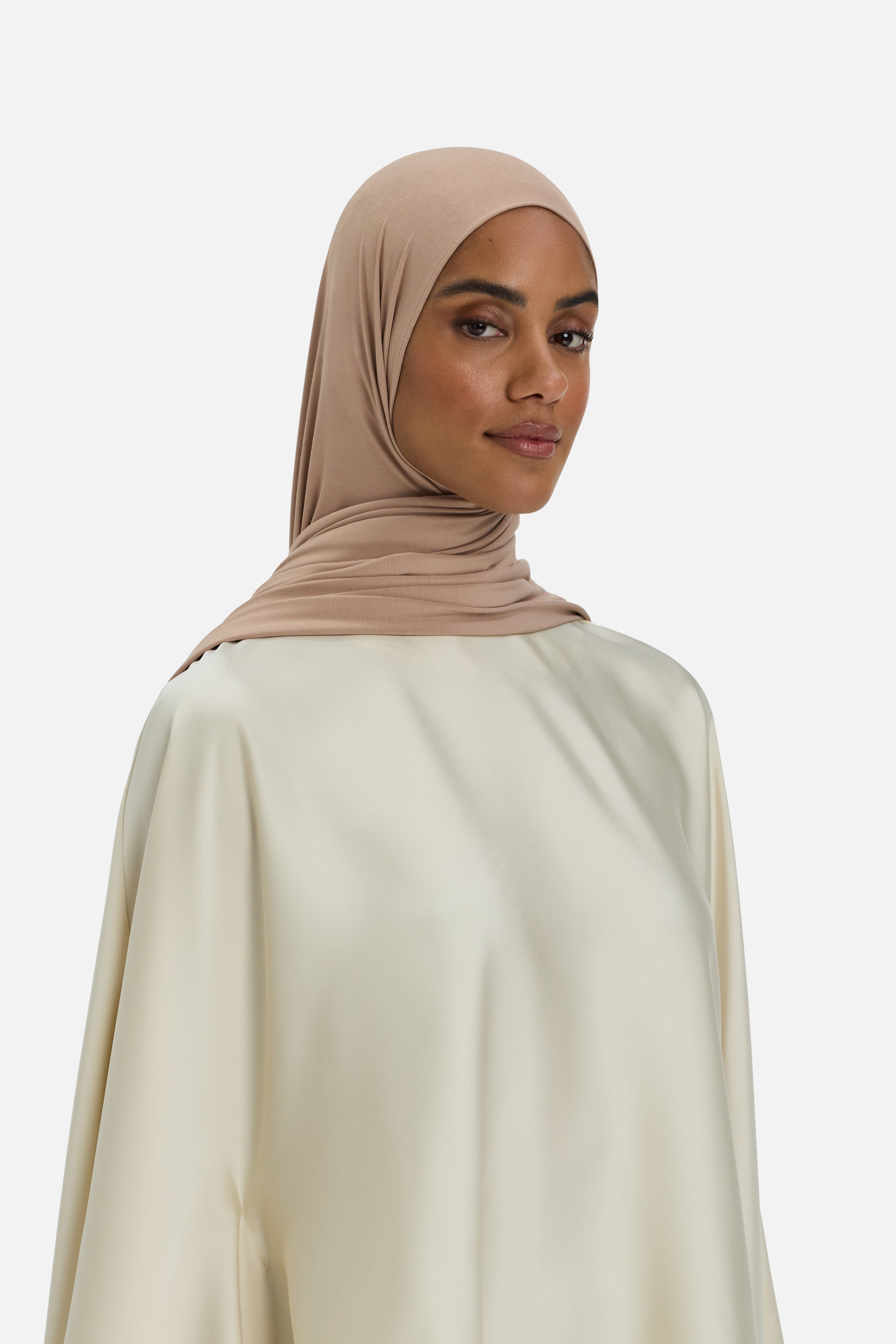 Hijab Jersey de Bambou Respirant Collection Noisette