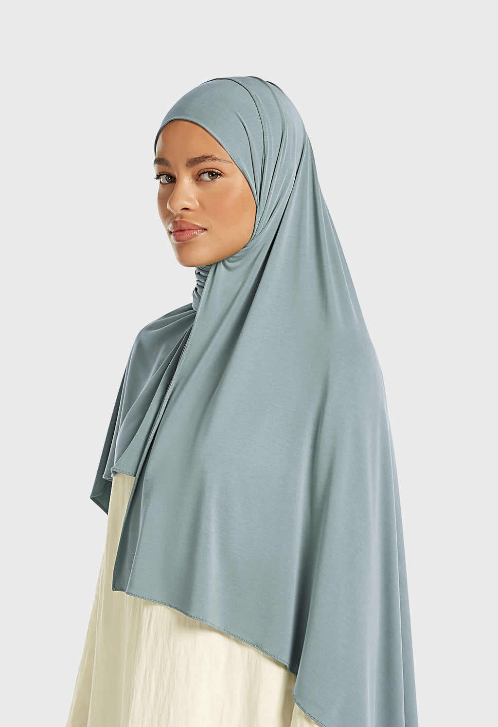 Breathable Jersey Scarf | Misty Blue