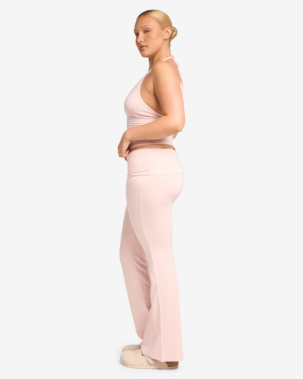 Jersey Flare Pant | Blush