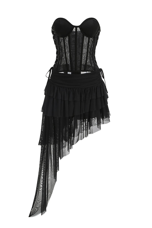 Corset Mesh Dress